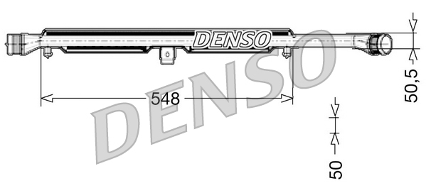 Intercooler, compresor DIT02026 DENSO