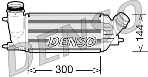 Intercooler, compresor DIT07001 DENSO