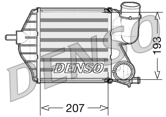 Intercooler, compresor DIT09102 DENSO