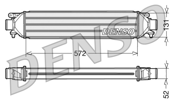 Intercooler, compresor DIT09107 DENSO