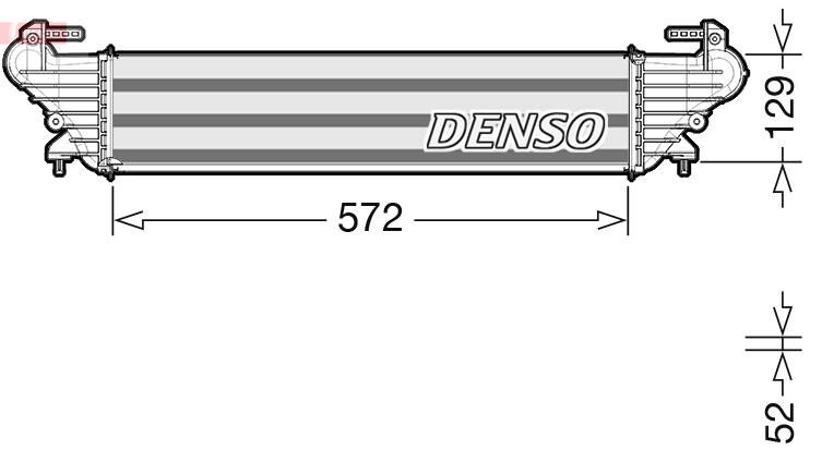 Intercooler, compresor DIT09121 DENSO