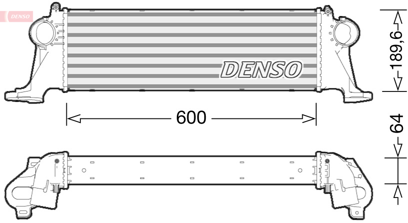 Intercooler, compresor DIT12004 DENSO