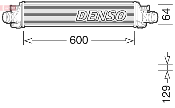 Intercooler, compresor DIT15001 DENSO