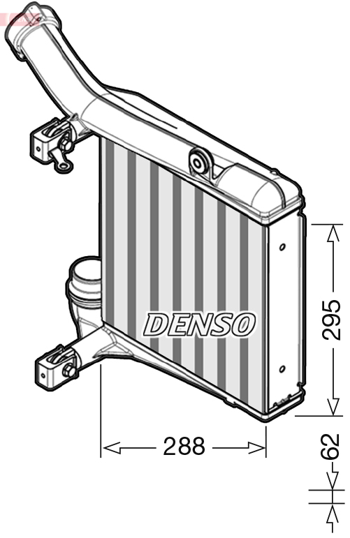 Intercooler, compresor DIT28012 DENSO