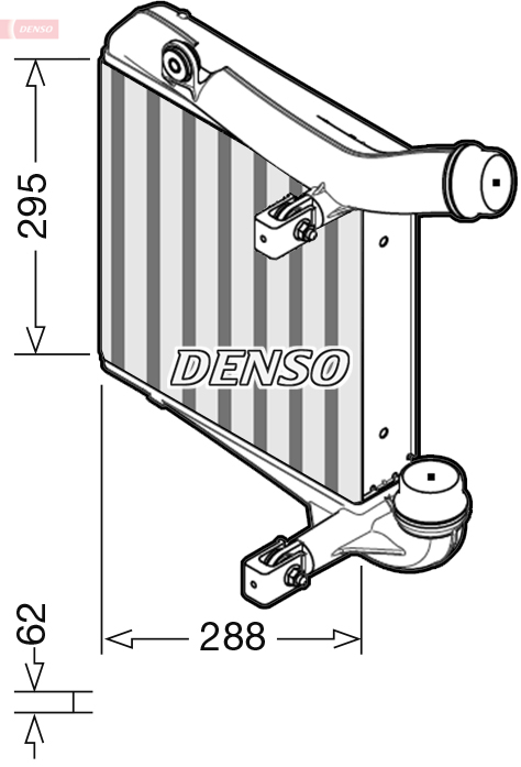 Intercooler, compresor DIT28013 DENSO