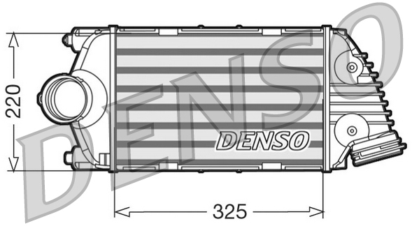 Intercooler, compresor DIT28015 DENSO