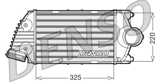 Intercooler, compresor DIT28016 DENSO