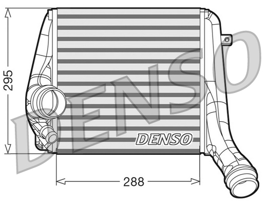 Intercooler, compresor DIT28017 DENSO