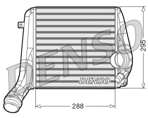 Intercooler, compresor DIT28018 DENSO