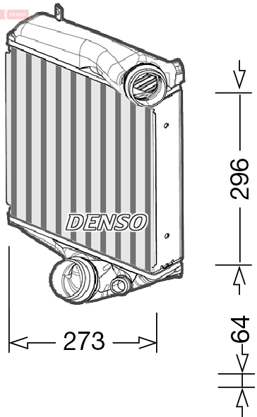 Intercooler, compresor DIT28022 DENSO