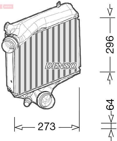Intercooler, compresor DIT28023 DENSO