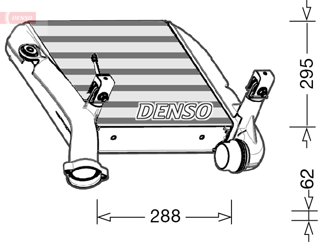 Intercooler, compresor DIT28024 DENSO