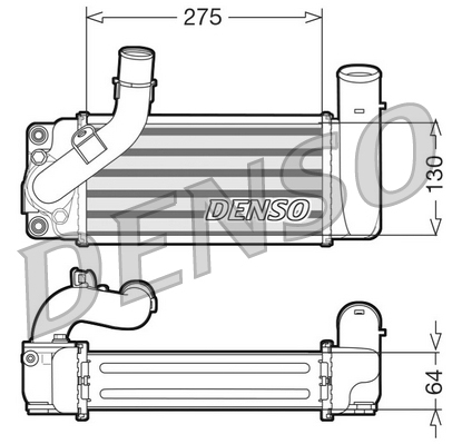 Intercooler, compresor DIT50001 DENSO