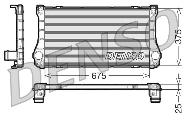 Intercooler, compresor DIT50002 DENSO