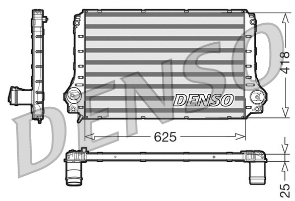 Intercooler, compresor DIT50003 DENSO