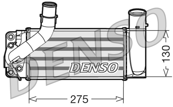 Intercooler, compresor DIT50007 DENSO