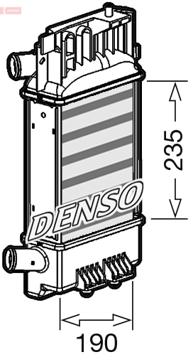 Intercooler, compresor DIT50012 DENSO