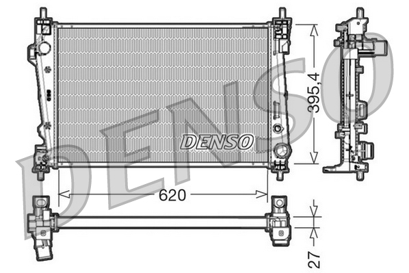 Radiator, racire motor DRM01007 DENSO