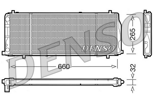 Radiator, racire motor DRM02004 DENSO