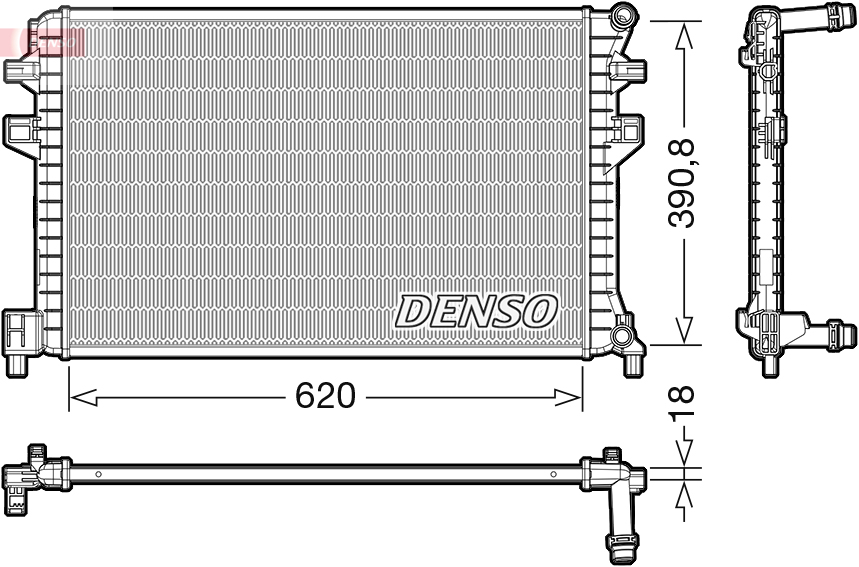 Radiator, racire motor DRM02018 DENSO