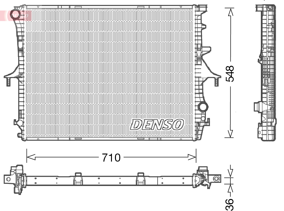 Radiator, racire motor DRM02026 DENSO