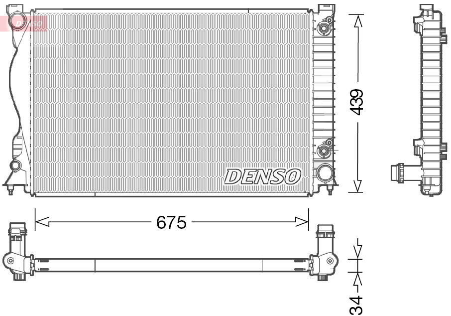 Radiator, racire motor DRM02028 DENSO
