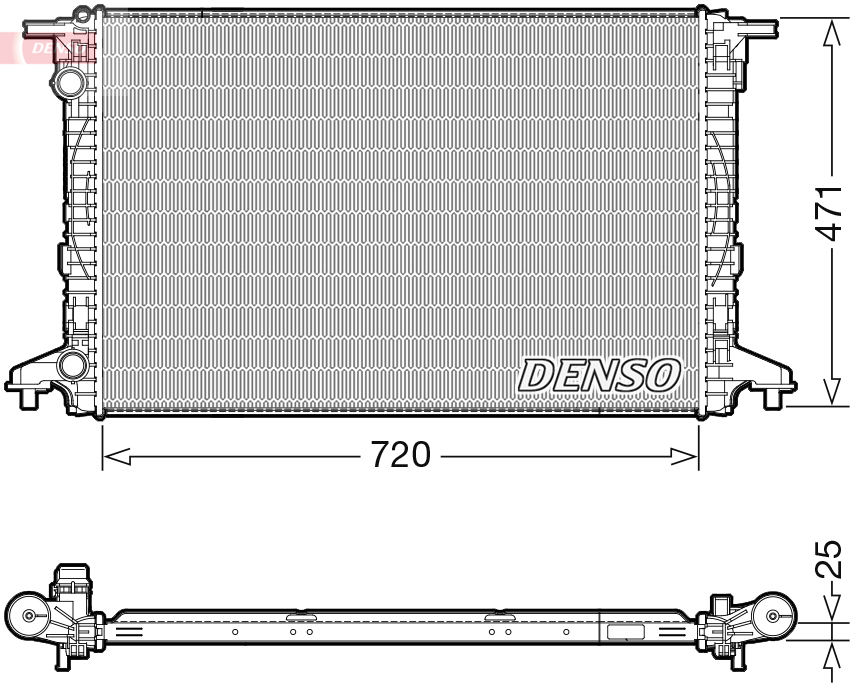 Radiator, racire motor DRM02043 DENSO