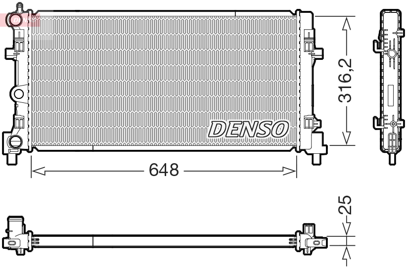 Radiator, racire motor DRM02045 DENSO