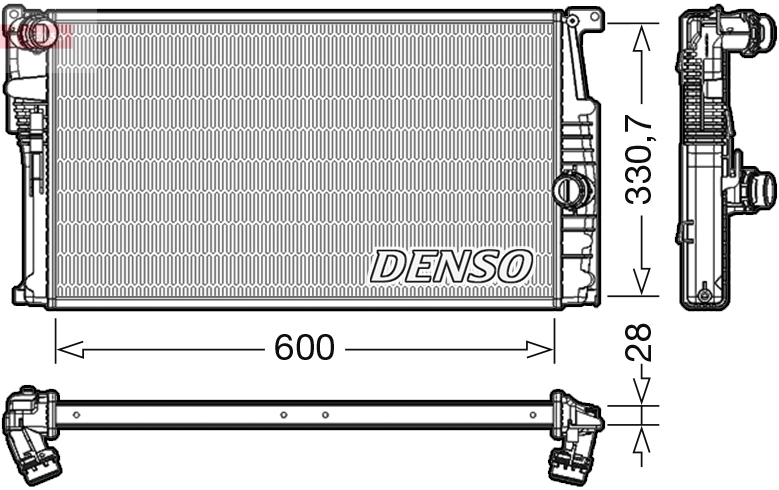 Radiator, racire motor DRM05015 DENSO