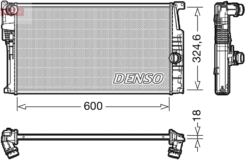 Radiator, racire motor DRM05017 DENSO