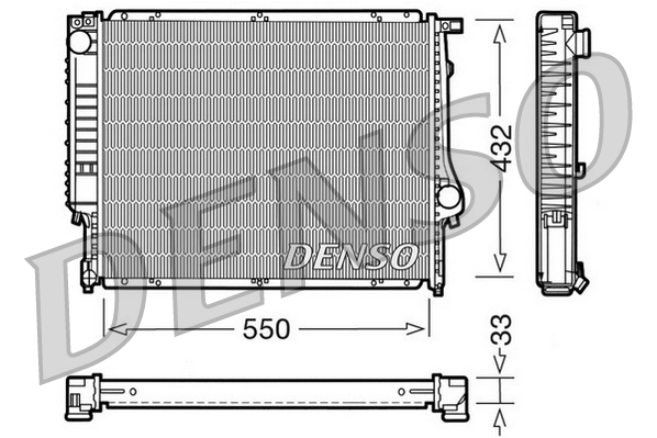 Radiator, racire motor DRM05023 DENSO