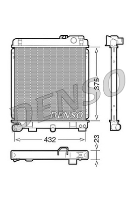 Radiator, racire motor DRM05030 DENSO