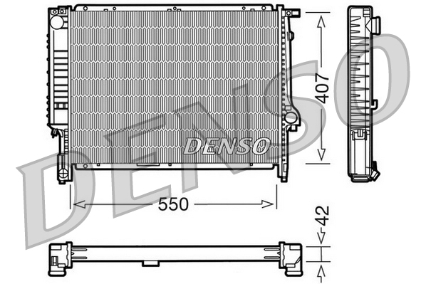 Radiator, racire motor DRM05039 DENSO