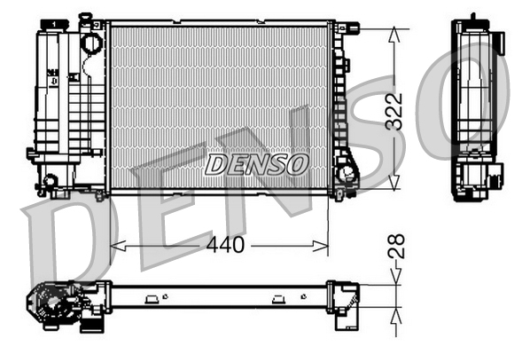 Radiator, racire motor DRM05042 DENSO
