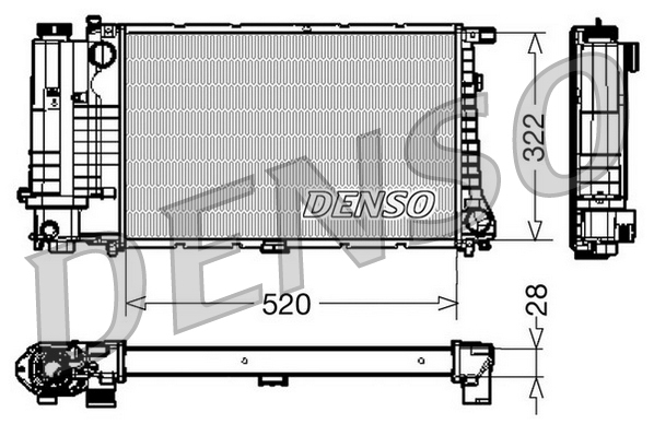 Radiator, racire motor DRM05045 DENSO