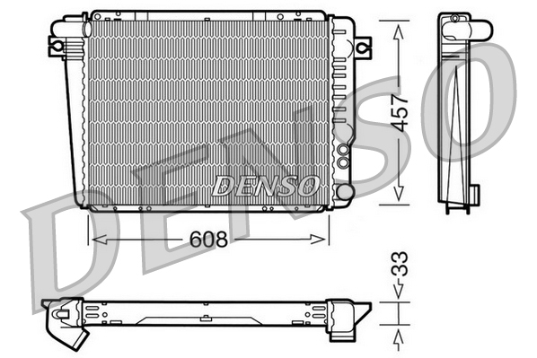 Radiator, racire motor DRM05072 DENSO