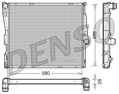 Radiator, racire motor DRM05090 DENSO