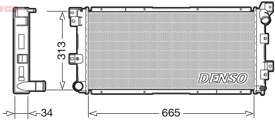 Radiator, racire motor DRM06002 DENSO