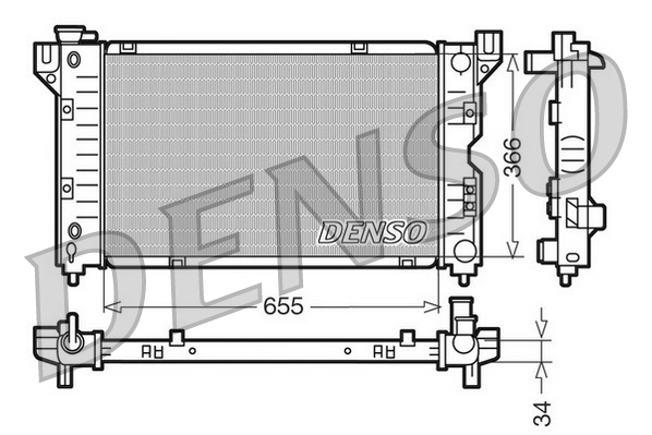 Radiator, racire motor DRM06010 DENSO