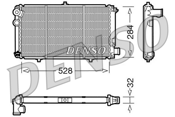 Radiator, racire motor DRM07001 DENSO