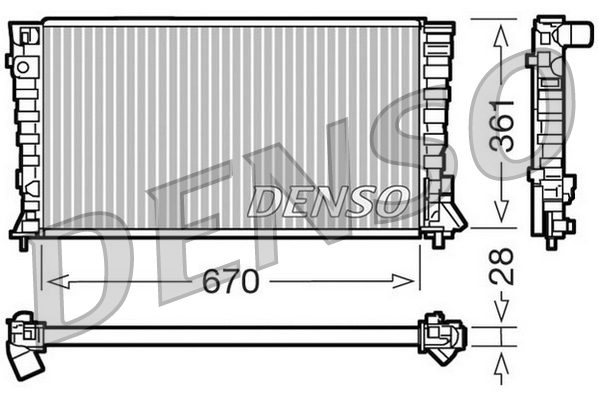 Radiator, racire motor DRM07020 DENSO