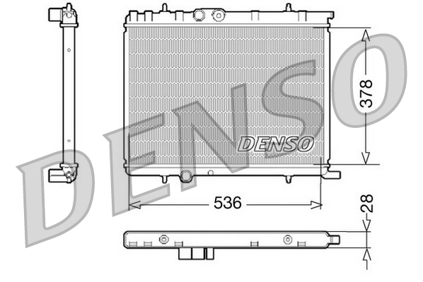 Radiator, racire motor DRM07021 DENSO
