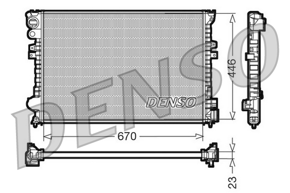 Radiator, racire motor DRM07055 DENSO
