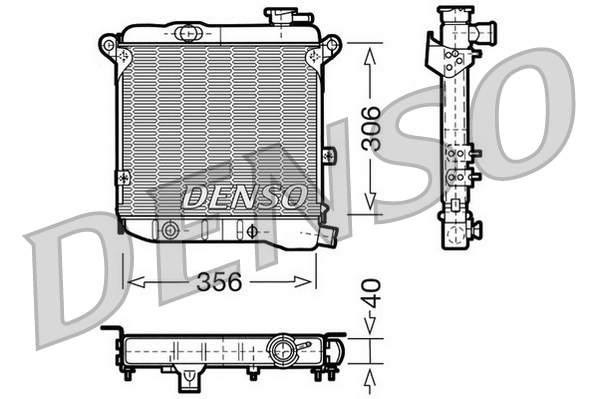Radiator, racire motor DRM09002 DENSO