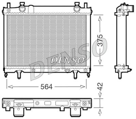 Radiator, racire motor DRM09023 DENSO