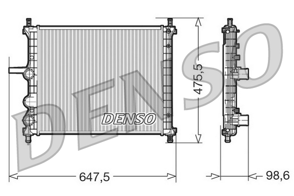 Radiator, racire motor DRM09038 DENSO