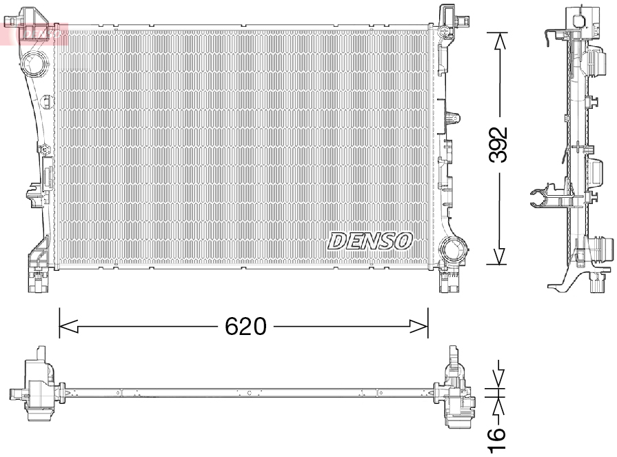 Radiator, racire motor DRM09046 DENSO