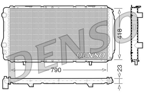 Radiator, racire motor DRM09074 DENSO