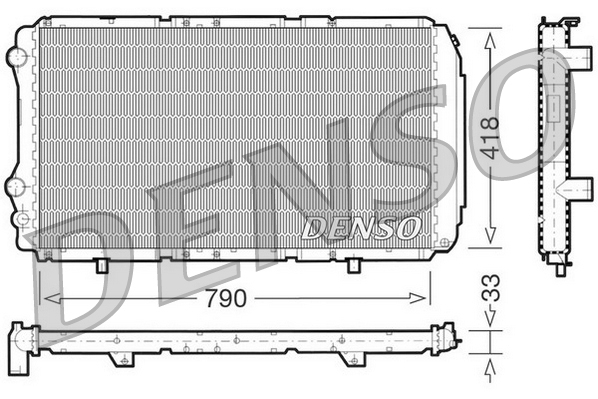 Radiator, racire motor DRM09076 DENSO
