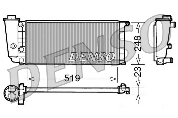 Radiator, racire motor DRM09080 DENSO